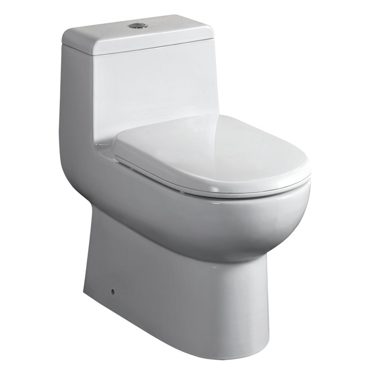 Whitehaus Collection Magicflush Dual Flush Elongated OnePiece Toilet